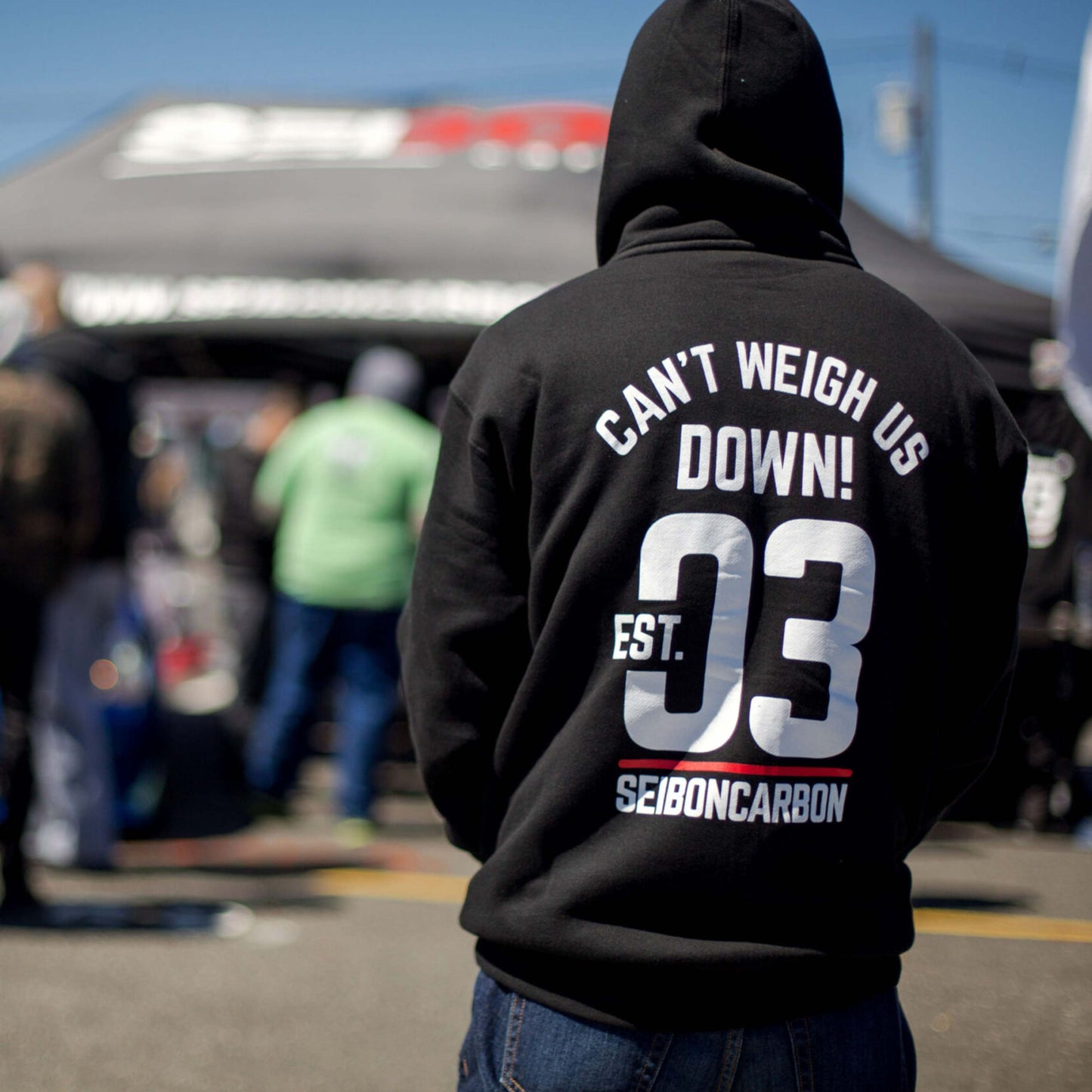 Seibon Carbon Establish 03 Full-Zip Hoodie - Black
