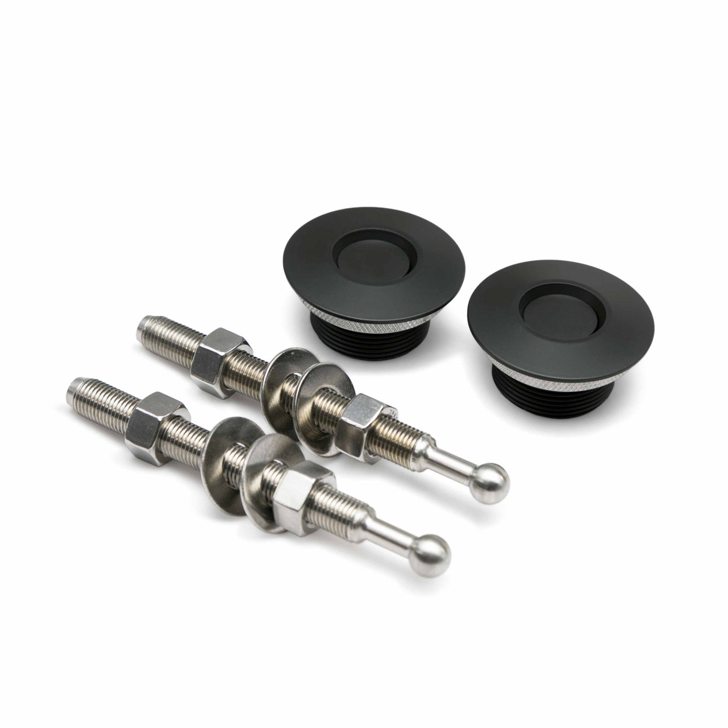 Quik-Latch® QL-38 Low Profile Hood Pin Kit - Black, 1.75", Without Lock