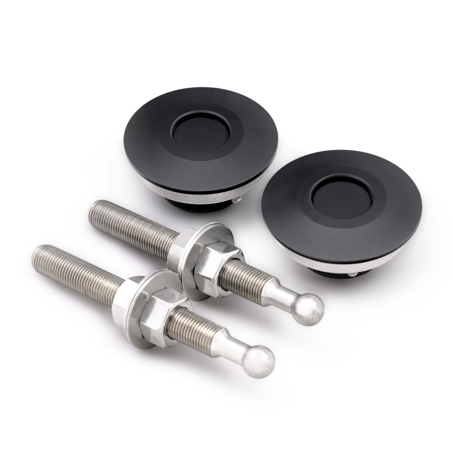Quik-Latch® QL-50 Low Profile Hood Pin Kit - Black, 2.5", Without Lock