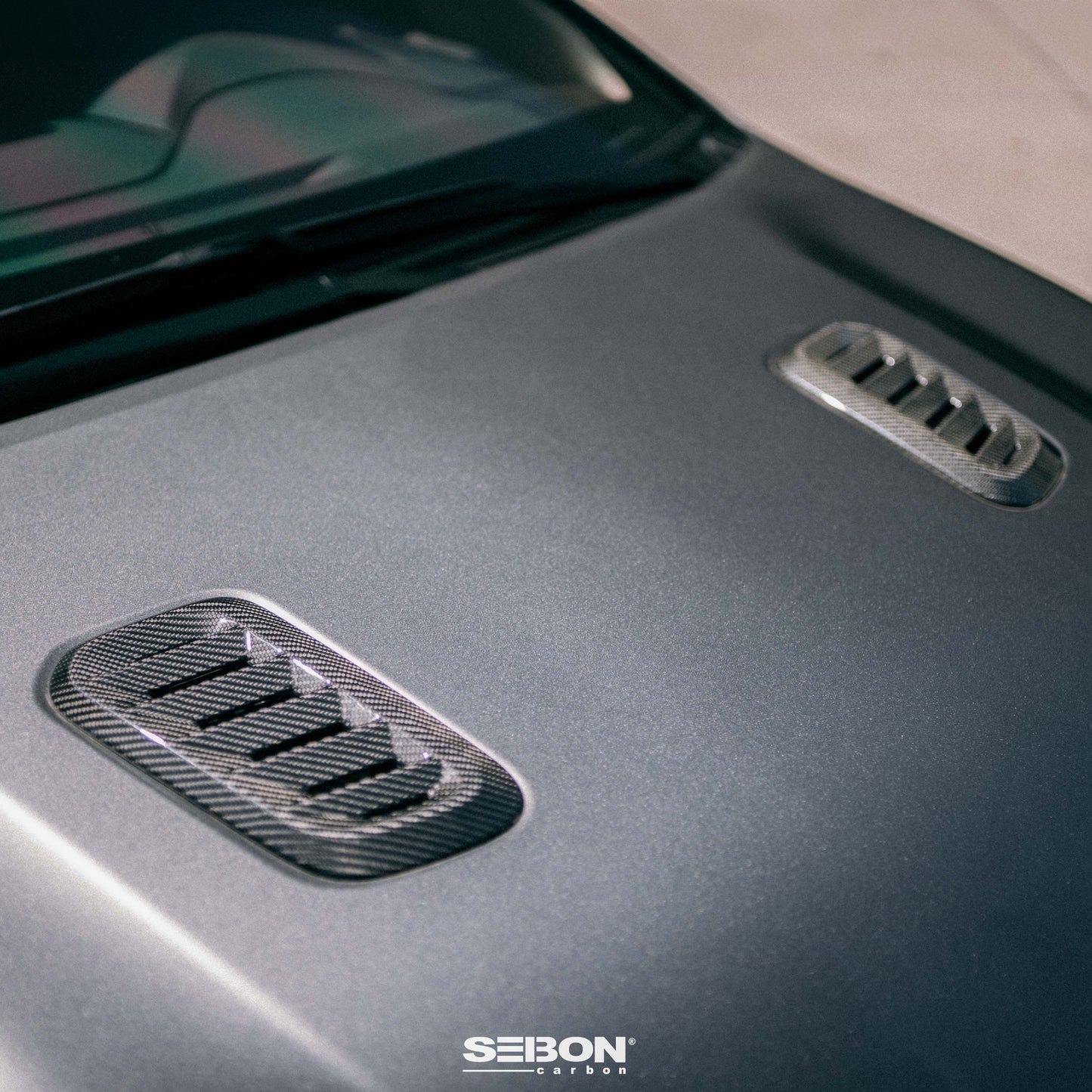 Dry Carbon Hood Vents For 2023-2025 Toyota GR Corolla - Gloss