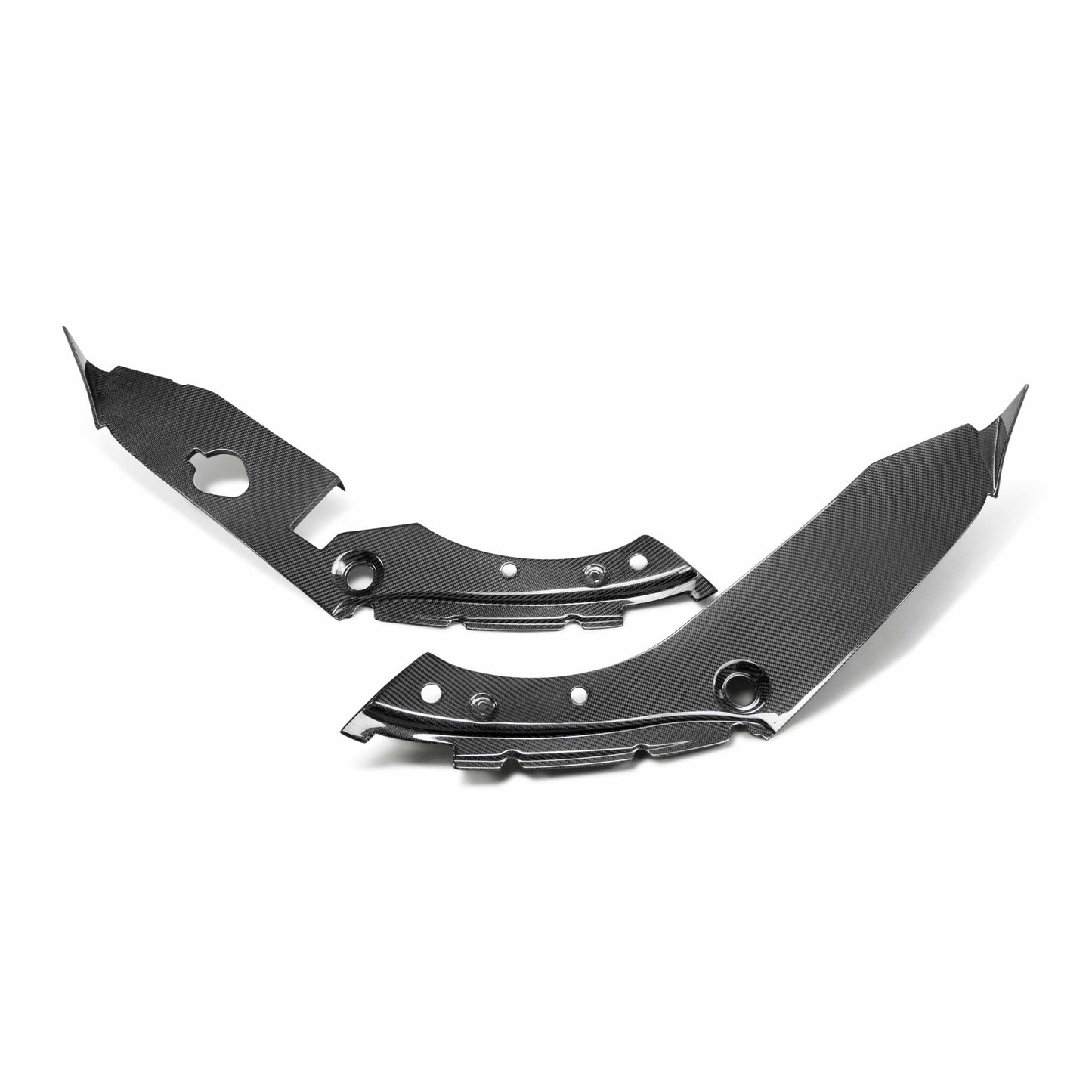 Carbon Fiber Under Hood Inner Wing Trim For 2017-2021 Honda Civic Type R