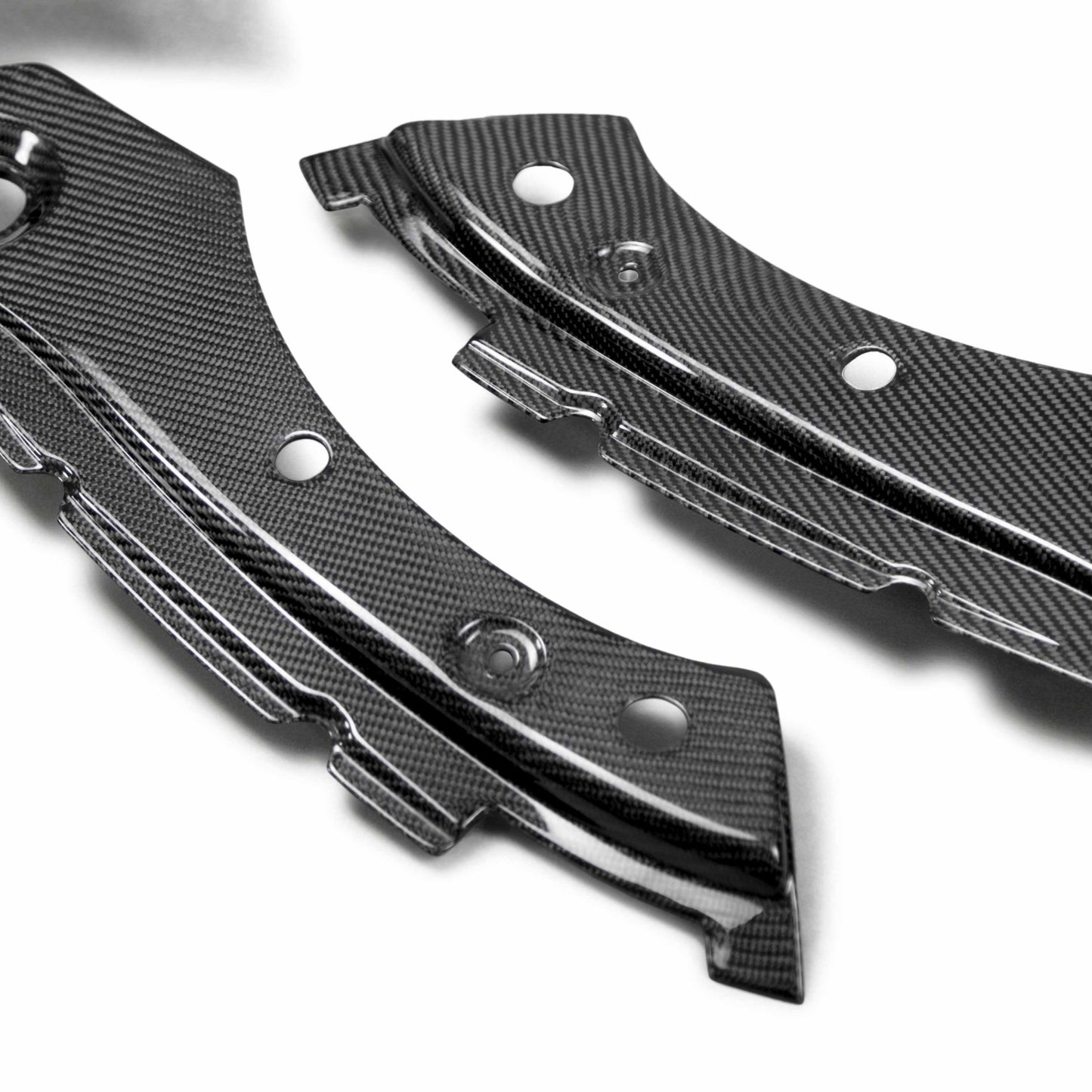 Carbon Fiber Under Hood Inner Wing Trim For 2017-2021 Honda Civic Type R