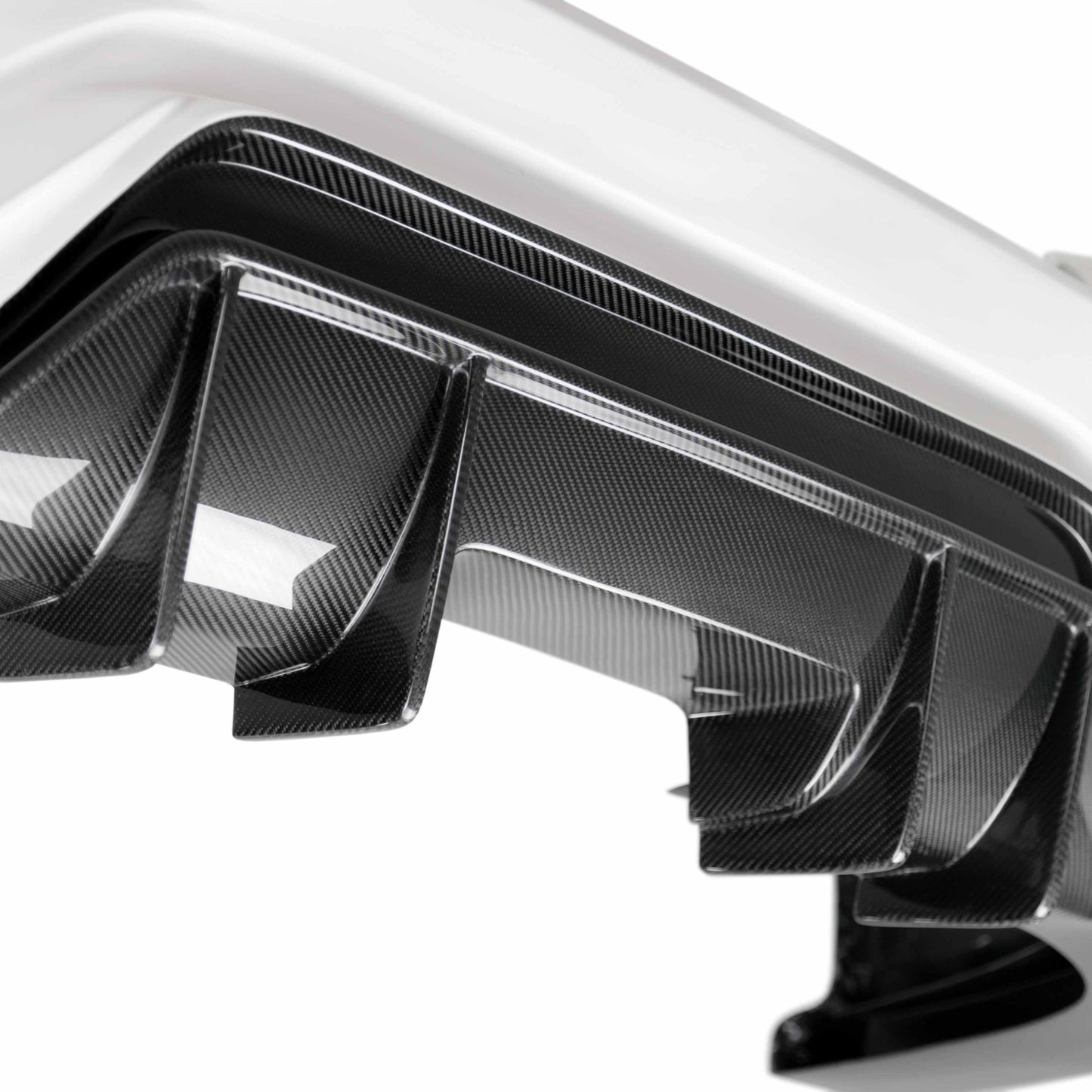 TT-Style Fiberglass/Carbon Fiber Rear Bumper For 2016-2021 Honda Civic 4 Dr