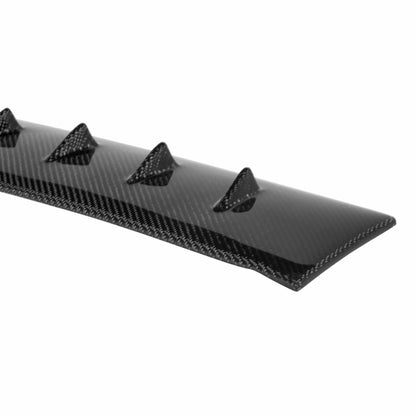 Carbon Fiber Roof Fin Spoiler For 2008-2015 Mitsubishi Lancer EVO X (Sound Package, No Sunroof) Antenna Base 5x9 Cm