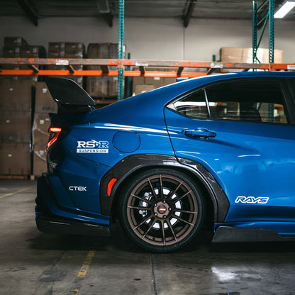 Carbon Fiber Rear Fender Trim For 2022-2024 Subaru WRX