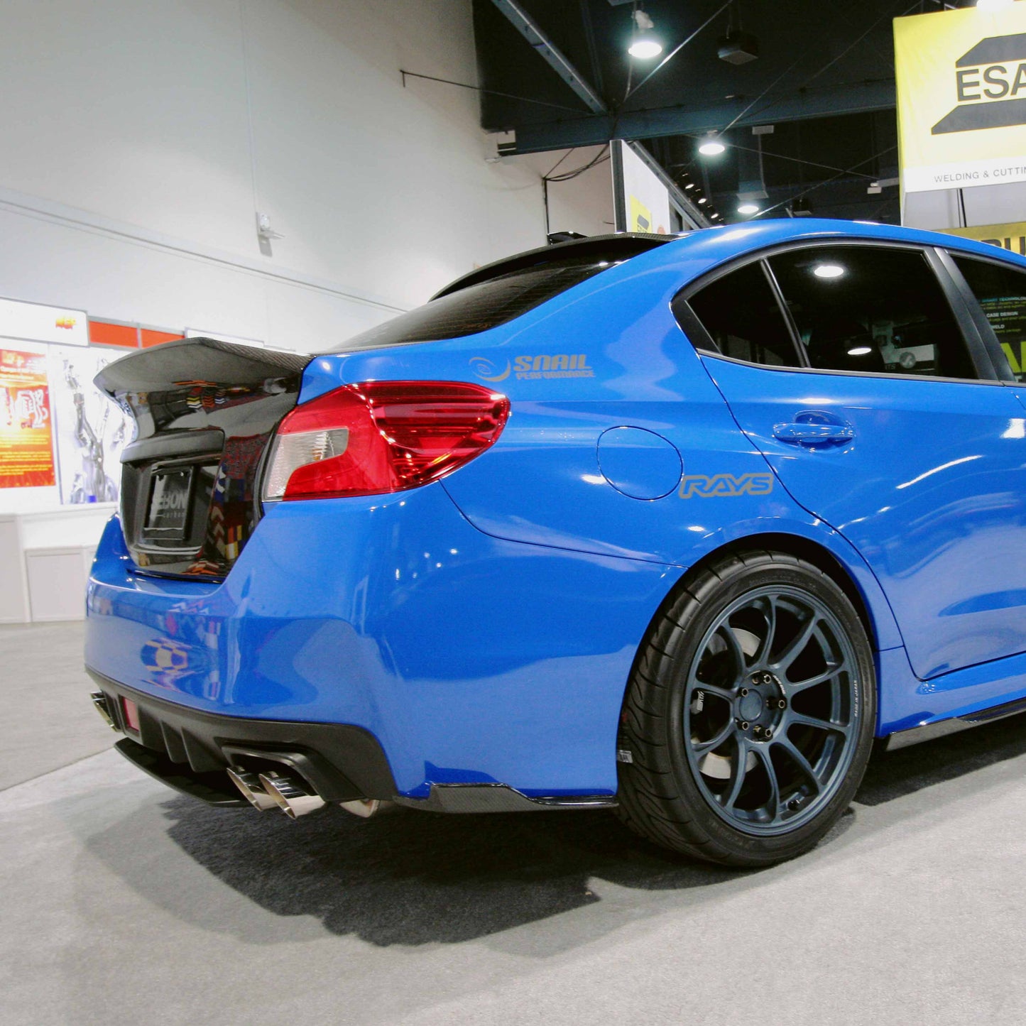 MB-Style Carbon Fiber Rear Lip For 2015-2021 Subaru WRX/STI