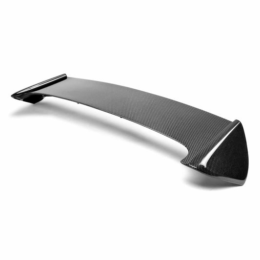 Seibon STI-style carbon fiber rear spoiler with LED brake light for Subaru WRX STI Hatchback