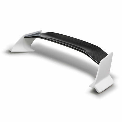 TT-Style Fiberglass Rear Spoiler With Carbon Fiber Center For 2016-2020 Honda Civic 2 Dr
