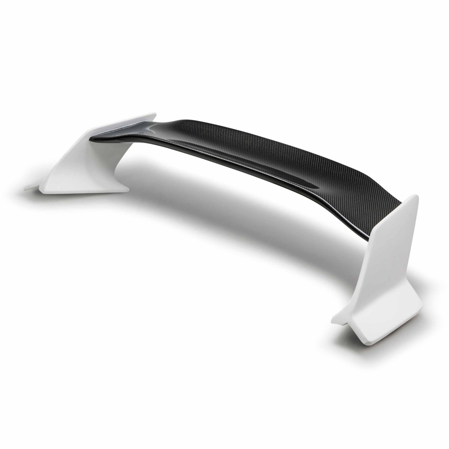 TT-Style Fiberglass Rear Spoiler With Carbon Fiber Center For 2016-2021 Honda Civic 4 Dr