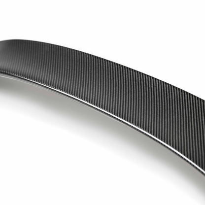 OEM-Style Carbon Fiber Center For 2017-2021 Honda Civic Type R Rear Spoiler
