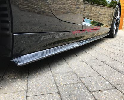 SIDE SKIRT EXTENSIONS CARBON FIBRE AUDI R8 GEN 2