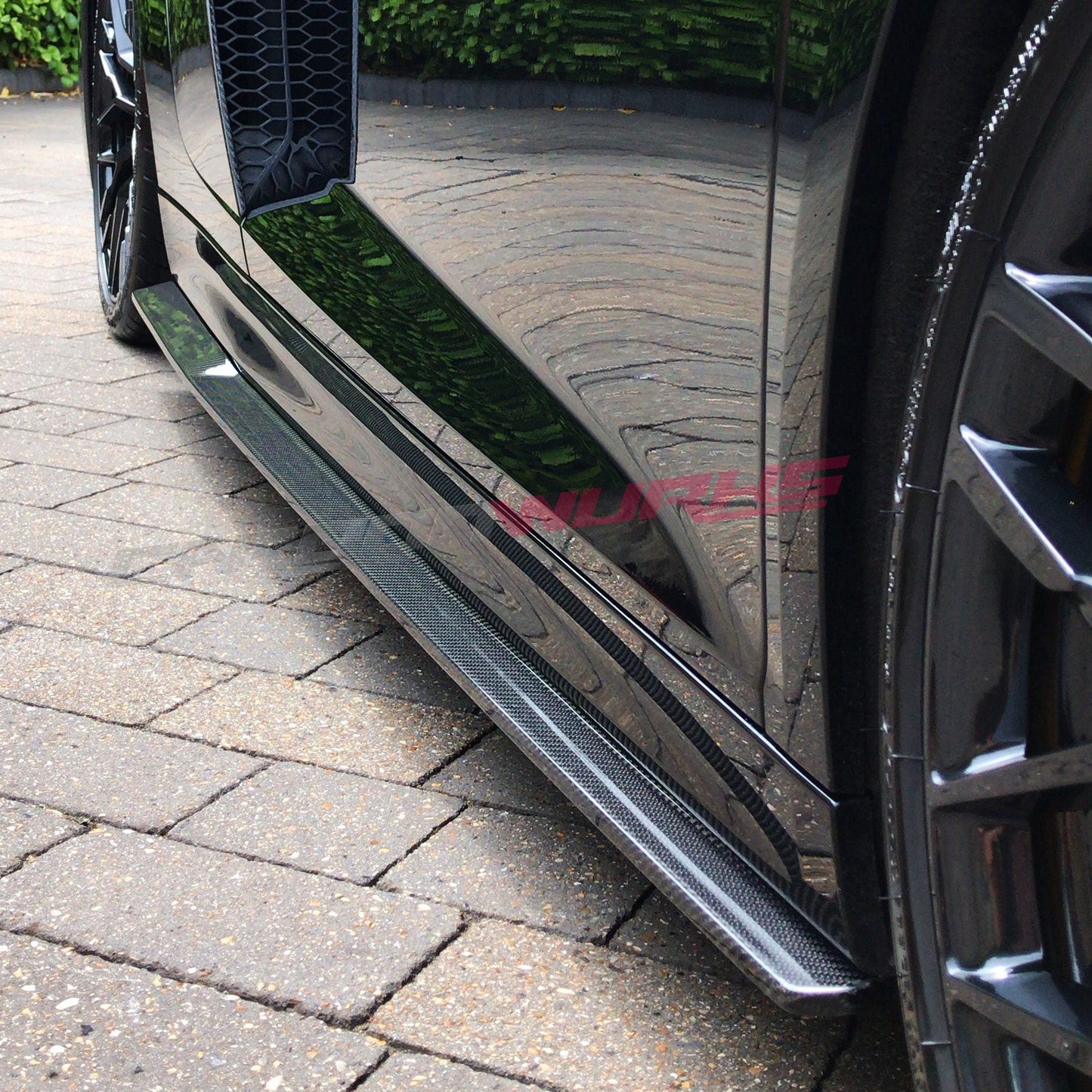 SIDE SKIRT EXTENSIONS CARBON FIBRE AUDI R8 GEN 2