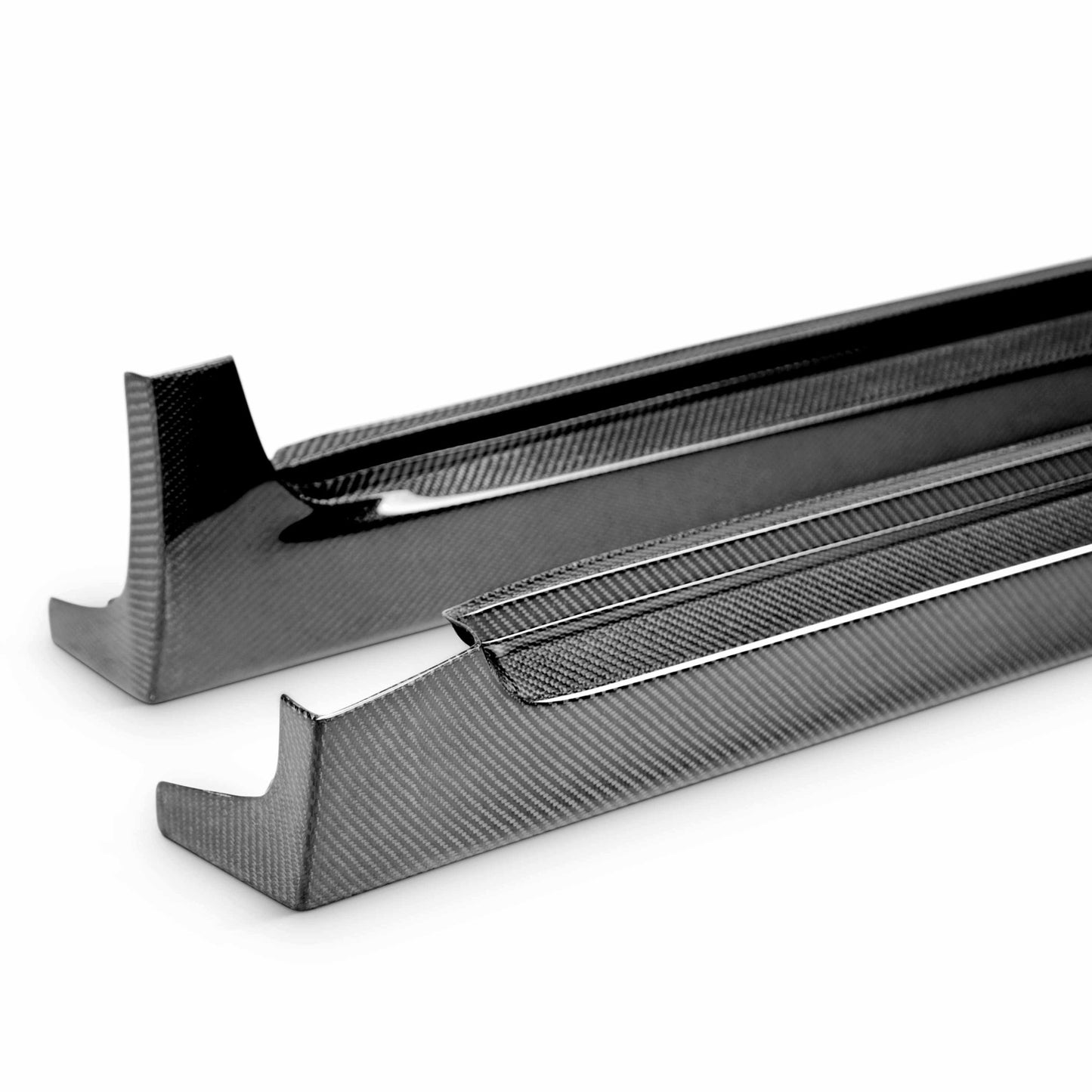 OEM-Style Carbon Fiber Side Skirts For 2008-2014 Subaru STi / 2011-2014 WRX