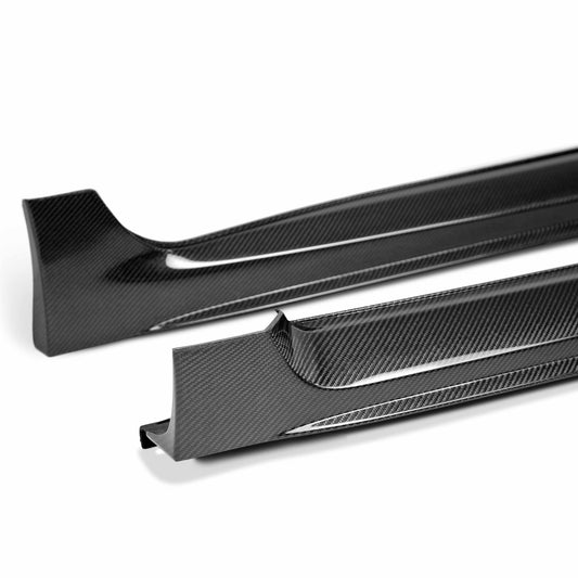 Seibon OE-style carbon fiber side skirts for Subaru WRX STI - view 2