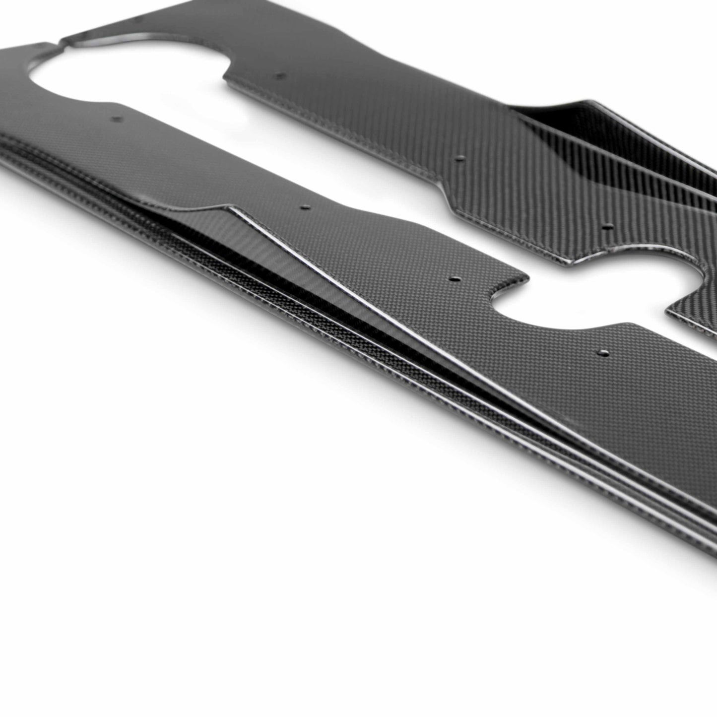SA-Style Carbon Fiber Side Skirts For 2016-2018 Ford Focus RS
