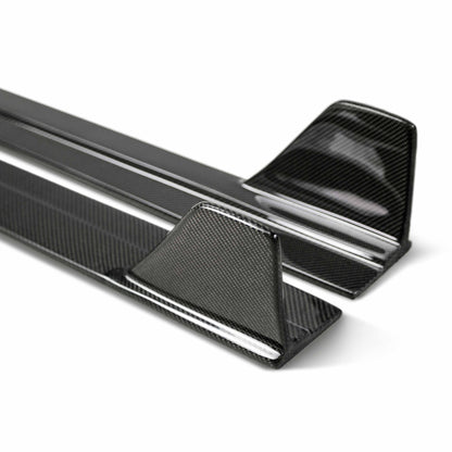 TR-Style Carbon Fiber Side Skirts For 2016-2021 Honda Civic 4 Dr