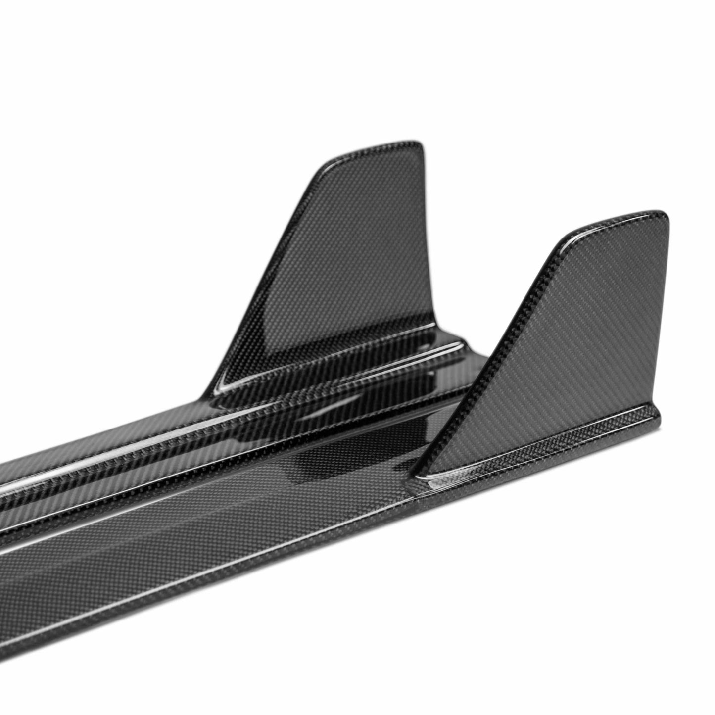TR-Style Carbon Fiber Side Skirts For 2016-2021 Honda Civic 4 Dr