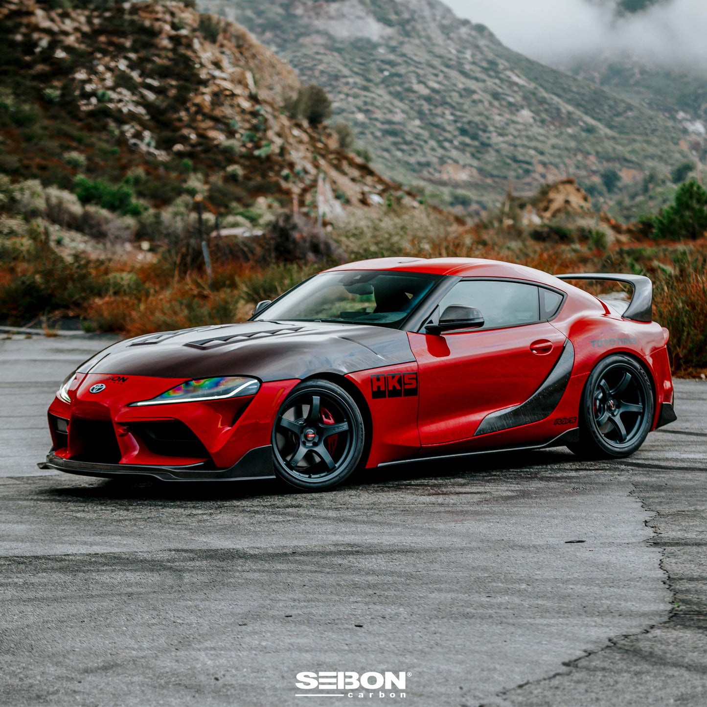 OE-Style Carbon Fiber Side Skirts For 2020-2024 Toyota GR Supra