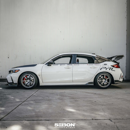 MB-Style Carbon Fiber Side Skirts For 2023-2024 Honda Civic Type R
