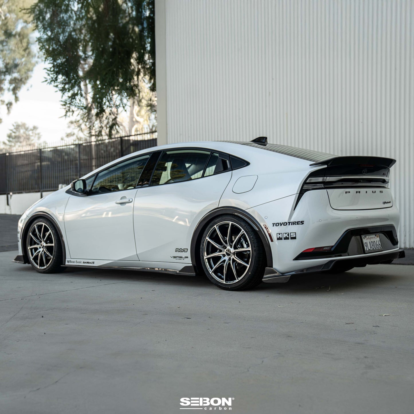 MB-Style Carbon Fiber Side Skirts For 2023-2025 Toyota Prius / Prius Prime