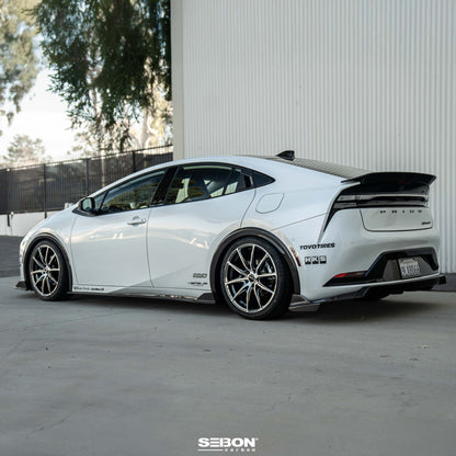 MB-Style Carbon Fiber Side Skirts For 2023-2025 Toyota Prius / Prius Prime