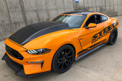 2018 - 2023 FORD MUSTANG DOUBLE-SIDED TYPE-CJ CARBON FIBER COWL HOOD