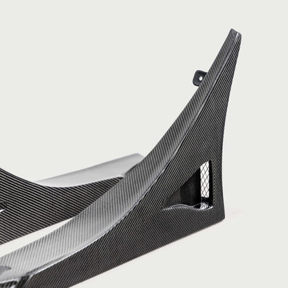 MB-Style Carbon Fiber Rear Side Skirt Extensions For 2023-2025 Honda Civic Type R