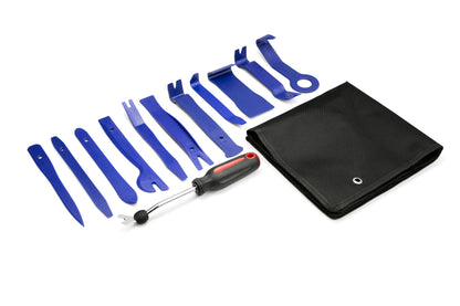 Automotive Trim and Panel Removal Tool Set - 11 Pieces with Bonus Tool & Storage Pouch