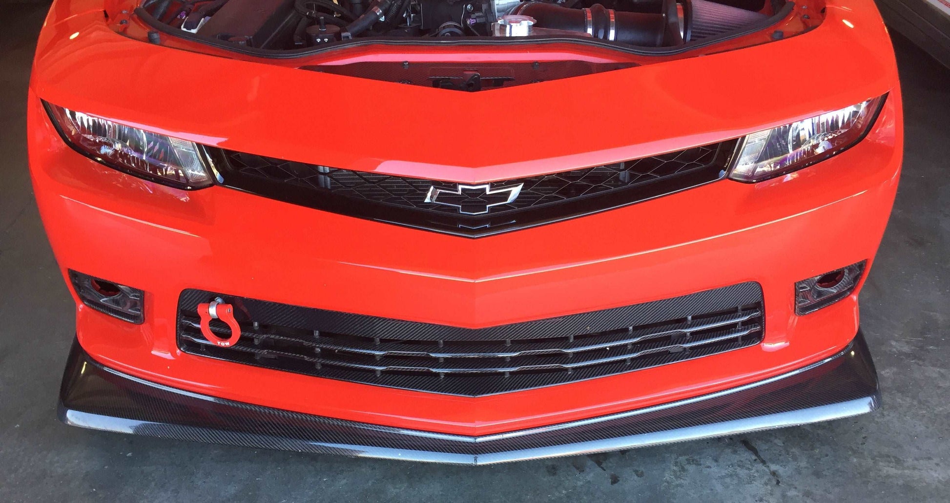 2014 - 2015 Camaro Type-Z28 Carbon Fiber Front Splitter