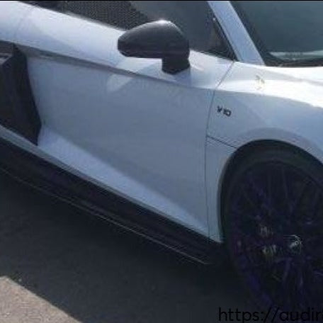 2-Piece Side Skirt Splitter / Fits R8 Coupe & Spyder 2017-2018 Skirts