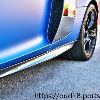 Audi R8 2007-2015 Carbon Fiber V10 Style Side Skirts (2PC)