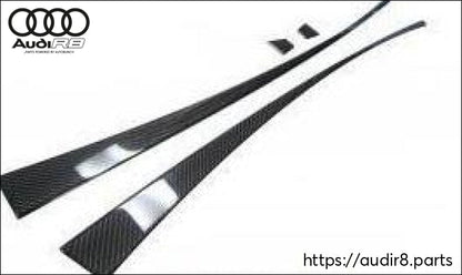 8-Piece Door Trim Kit In Carbon Fiber / Fits R8 2007-2014