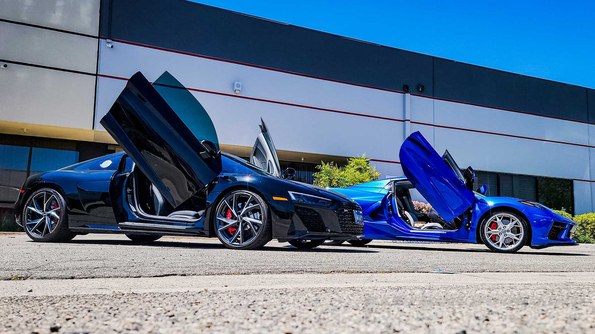 Lambo R8 Audi R8 Gen 2 Vertical Doors Kit | Gen 2 R8 Lambo Door Kit – AUTOBUNCH®