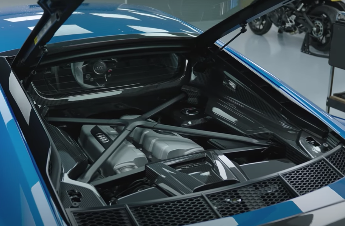 Audi R8 Engine Bay Carbon Fiber Kit 7-Piece | Audi R8 Gen 2 Parts ...