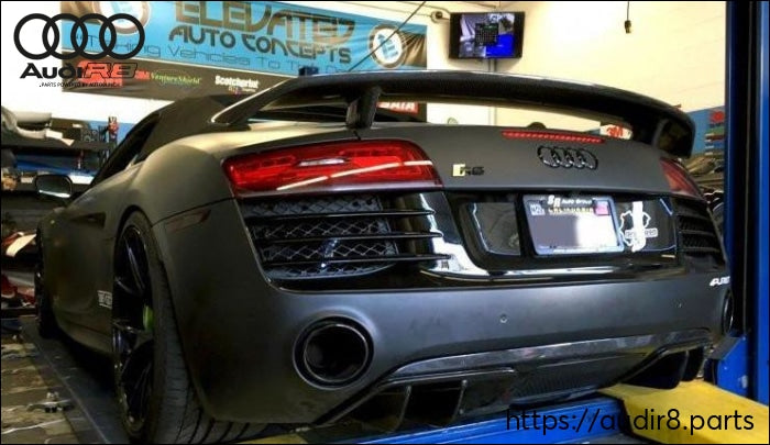 V10-Style Rear Diffuser Face-Lift / Fits R8 V8/v10 Coupe & Spyder 2013-2015